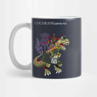 Clanosaurus Rex COCHRANEsauras Family Cochrane Scotland Scottish Tartan Mug